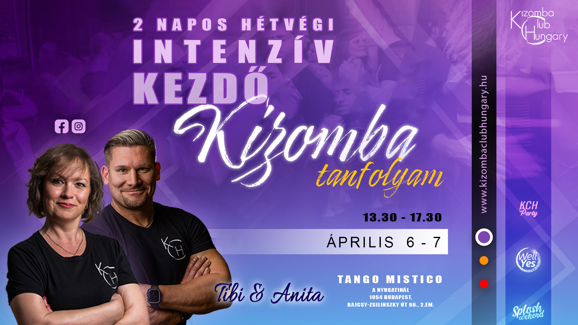Hétvégi intenzív kezdő Kizomba tanfolyam (KCH)-Tibi&Anita