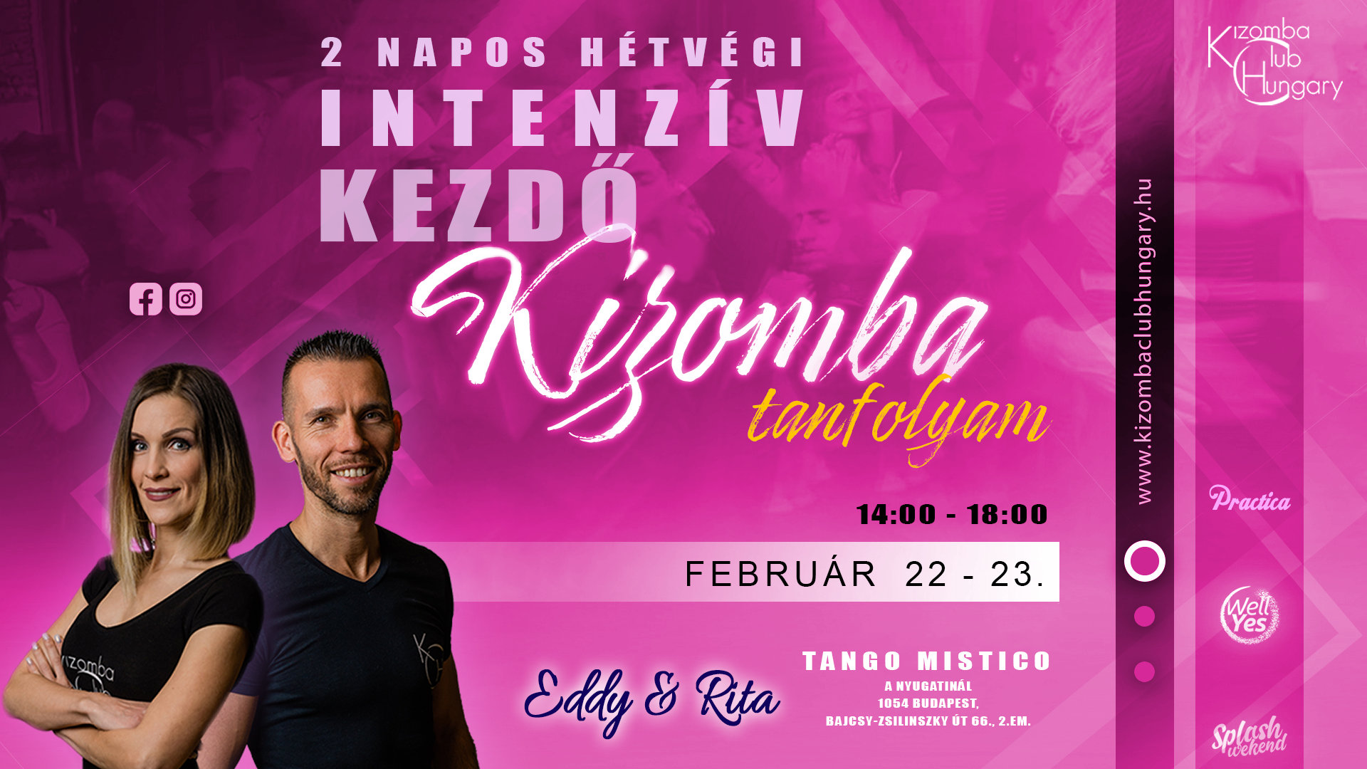 Hétvégi intenzív kezdő Kizomba tanfolyam (KCH)-Eddy&Rita