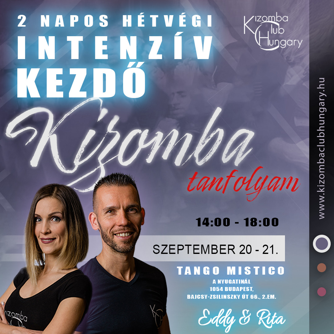 Hétvégi intenzív kezdő Kizomba tanfolyam (KCH)-Eddy&Rita